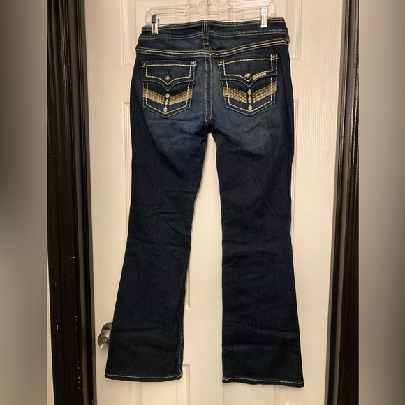 022 Ariat Denim Turquoise Embroidered Jeans Size 29 - Picture 8 of 10